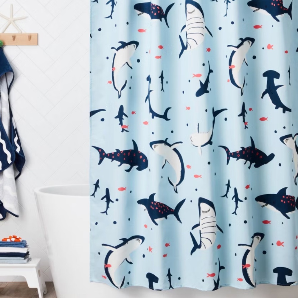 Shark Kids' Shower Curtain - Pillowfort™